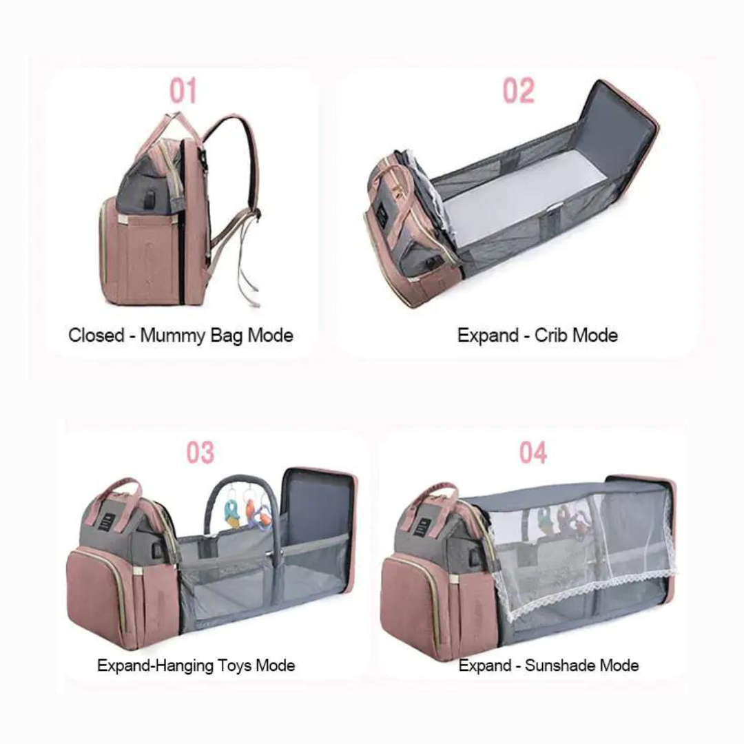 BabyVoyage™ - Collapsible Crib Diaper Bag