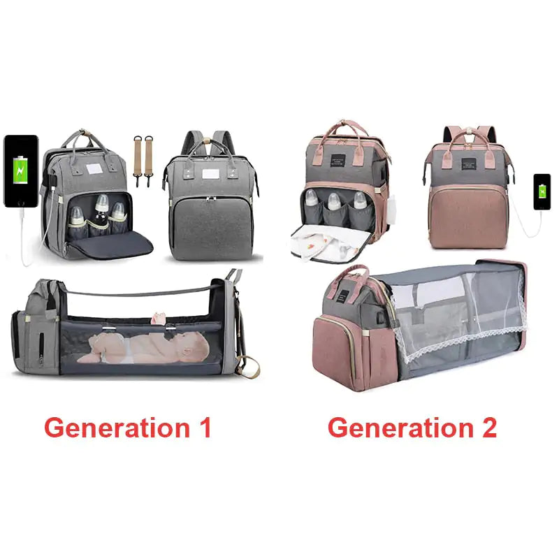 BabyVoyage™ - Collapsible Crib Diaper Bag
