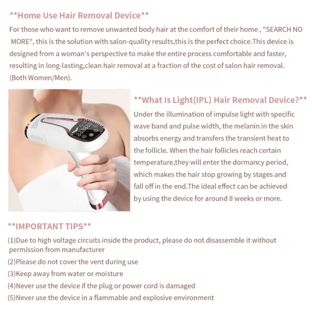 SilkWave™ Pro - 3-1 Painless Laser Hair Removal